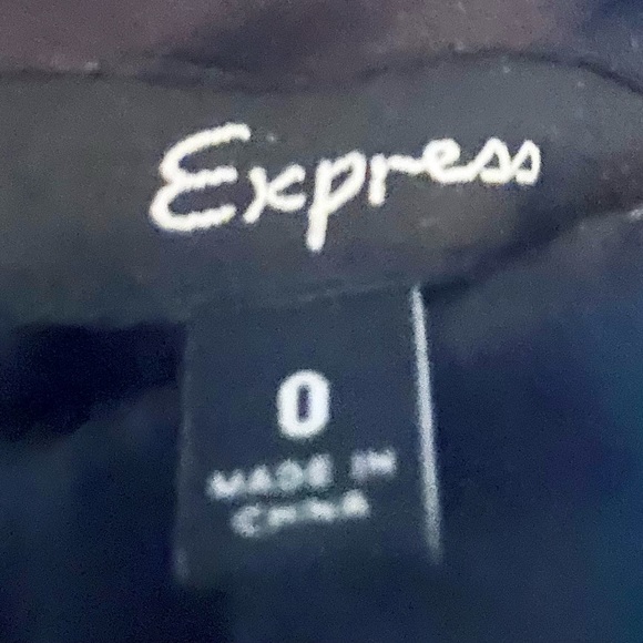 Black, strapless, dress, belted waist with ruffle. - Picture 4 of 4